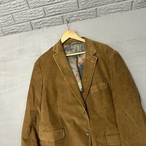 Kroon Corduroy Blazer Jacket Men's 46R Brown ElasticCotton Blend